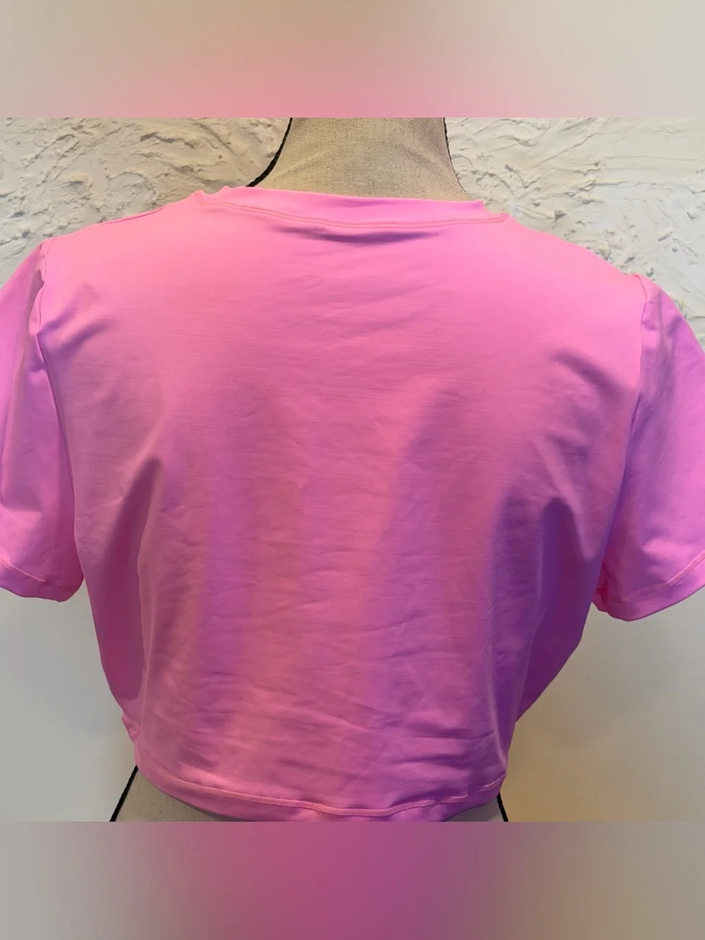SKIMS Recycled Swim T Shirt Short Sleeve Taffy Hot Pink Sz 2X